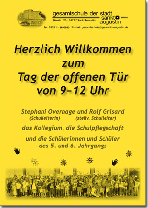 Beispiel Willkommensplakat